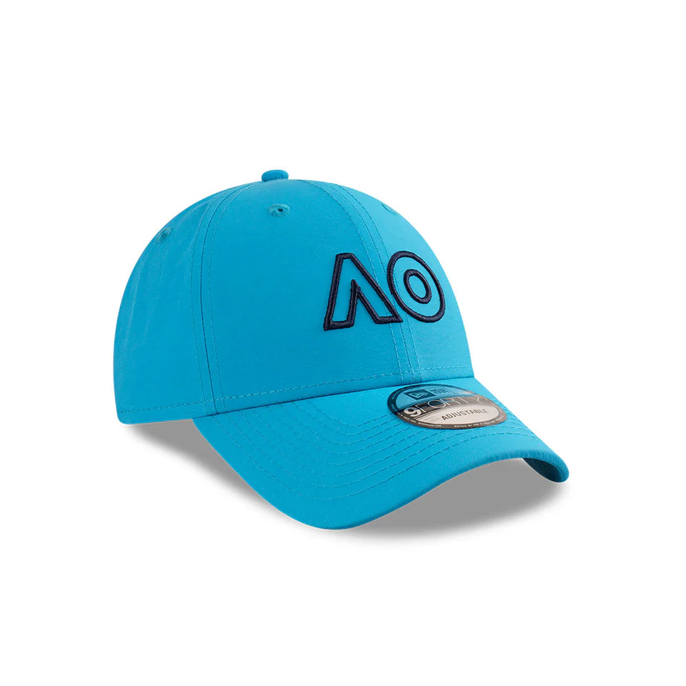 Australian Open Hat - 2025 Core Outline AO Sun Wash Blue Tennis 9Forty Strapback Cap - New Era